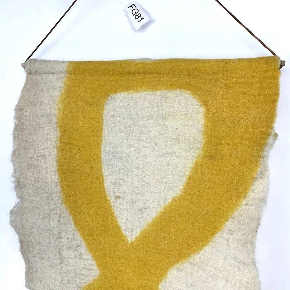 En Gry & Sif Felted Wool Wall Hanging Scandinavian Minimalist Modern Decor Hygge